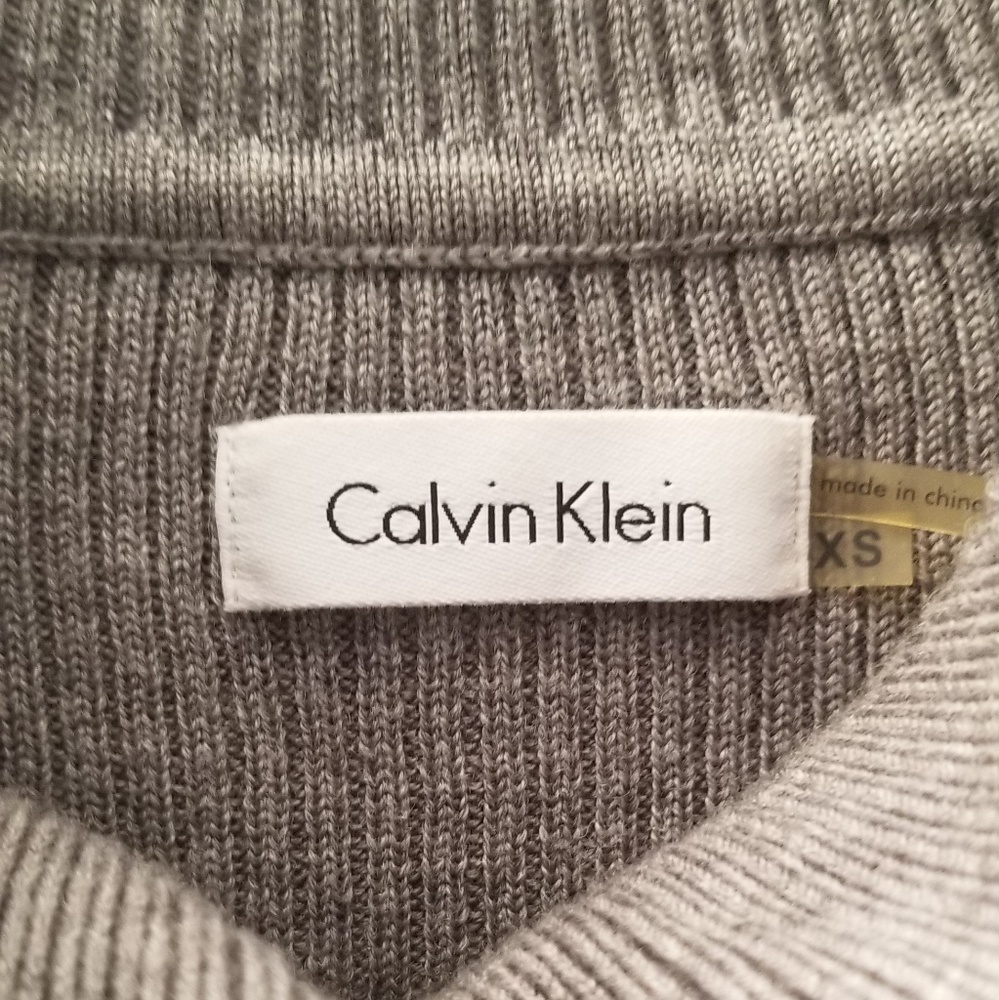 Calvin Klein Cowl Neck Short Sleeve Sweater Dress